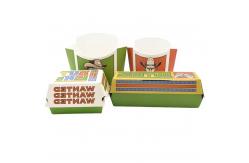 China Customized Burger Box Disposable Fast Food Eco-friendly Paper Packaging Box supplier