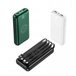 4 Cable With One Body Plastic Power Bank Lithium Battery Superspeed for sale