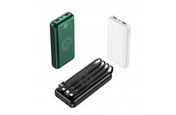 China 4 Cable With One Body Plastic Power Bank Lithium Battery Superspeed supplier