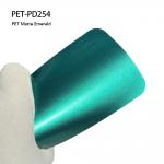 PET-PD254 PET Matte Emerald Car Vinyl Wrapping Film 7.5mil for sale
