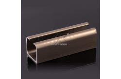 China Light Weight U Shape Rail Waterproof Oxidation Resistance With Aluminium Profile supplier