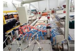 China Double Screw Plastic Profile Extrusion Line / Wpc Profile Extrusion Machine supplier