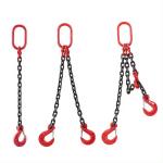 China Blacken Finished G80 Four Legs Safety Lifting Chain Sling for Load Lifting Capacity for sale