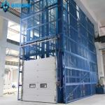 10m Blue Warehouse Elevator Lift 20000kgs Warehouse Goods Lift Self Customized for sale