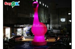 China Pink Inflatable Cartoon Characters , 10m High Giant Inflatable Flamingo supplier