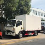 10 Tons Deep Freezer Truck FRP 160hp Howo Refrigerated Van Truck for sale