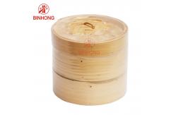 China Mouldproof 2 Tier 8 Inch Bamboo Steamer Basket supplier