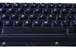 China Custom Dust-Proof Black Metal Keyboard 63 Keys With Panel Mount supplier