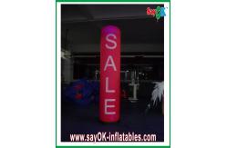 China Advertsing H2m Inflatable Lighting Decoration , Nylon Cloth Lighting Pillar supplier