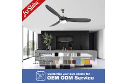 China 220v Modern Wood Ceiling Fan With Light Chandelier For Bedroom supplier