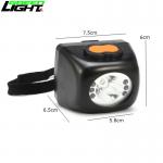 IP67 Underground Mining Headlamps , 3.7V 4.5Ah Underground Cordless Cap Lamp for sale