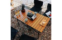 China Simple And Portable Folding Egg Roll Table Outdoor Rectangular Shape supplier