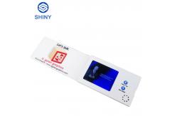 China Cote 7.0 Inch Lcd Screen Invitation Video Card With Gold Foil supplier