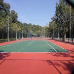 4mm Thickness Silicon PU Sport Flooring Fadeless Synthetic Tennis Court Surfaces for sale