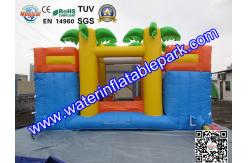 China Tropical Tree Inflatable Bouncy Castle / Childrens Commercial Jumping Castles supplier