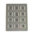 Ageing Resistance 7 Pin Vandal Proof Keypad For Weatherproof Telephone for sale