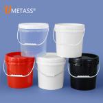 Polypropylene PP Plastic Beer Buckets 10 Litre Translcuent Grey black for sale