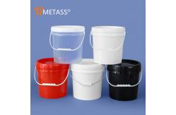 China 10L Food Grade Plastic Paint Bucket With Lid And Handle Tamper Evident Container supplier