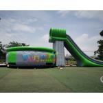 Green Kids Outdoor Inflatable Stunt Airbag for sale