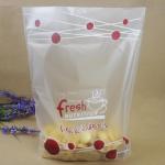 Doypack customized plastic cellophane bags for breads / snack food packaging for sale