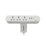 China BOENTE Hot Sale 6.56 Ft Cord 3 Universal Power & 2 USB-A & 1 USB-C White Home Recessed Power Strip Socket Wholesale manufacturer