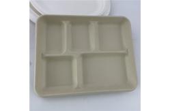 China Biodegradable Tableware Sugarcane Bagasse Pulp Paper Plate Dinnerware Sets supplier