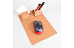 China Ergonomic Design Leather Pen Holder Nonslip Foldable Recycled With LED Lights supplier
