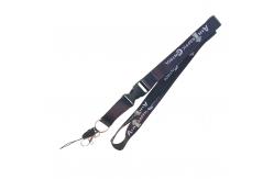 China Textured Fabric Custom Promotional Lanyards Quick Release Buckle Custom Polyester Lanyards supplier