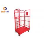 300kgs Three Side Collapsible Warehouse Roll Cage Cart for sale
