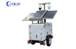 China Mobile Sentry GPS Position 9m 400Ah Telescopic Mast Pole HD 1080P PTZ Cameras supplier