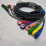 Patient Monitor EKG Cables Snap One Piece 2mm Dia Lead OEM / ODM Service for sale