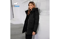 China Windproof Soft Bio-down Jacket With Polyester Lining Classic Woman Coat supplier