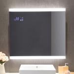 Smart and Stylish Square Wall Mounted LED Lighted Wifi Weather Display Smart Mirror for sale