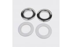 China Silver White 5mm Thickness Mesh Drapery Rod Rings supplier