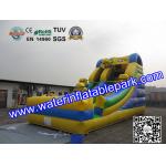 Kids Minions Inflatable Bouncy Slide / Inflatable Slide For Amusement Park
