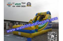 China Kids Minions Inflatable Bouncy Slide / Inflatable Slide For Amusement Park supplier