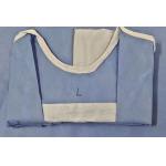 Breathable Anti Blood Disposable Examination Gowns With Hook Loop Fastener for sale