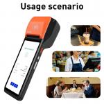 TYPE C Charging POS Terminal With 8-Core * 2.0GHz CPU And Customized Orange Color Android Pos Terminals for sale