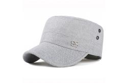 China Custom Made Round Military Cadet Cap Army Military Hats With Embroidered Logo supplier