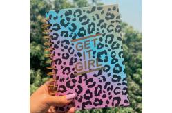 China 300 Page Spiral Notebook Printing Private Label A5 A4 Holographic Notebook supplier