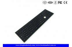 China Full Keys Industrial Trackball Keyboard Electroplated Black Metal Keyboard 103 Keys supplier