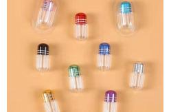 China ISO9001 Purple Small Plastic Capsules 2g Tiny Pill Bottles supplier