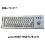 67 Keys Ruggedized Keyboard / Metal Computer Keyboard with Laser Trackball for sale