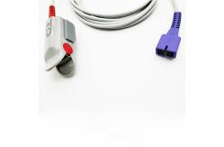 China Encrypt Nellco Reusable Spo2 Sensors , TPU 3m Pulse Oximeter Finger Sensor supplier