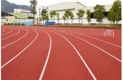 China High Elasticity Blue Red 13mm Artificial Running Track Fadeless supplier