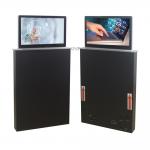 Aluminum Ultra Hidden Desk Monitor Lift 18.5 Inch / 23.5 Inch Motorized Monitor Lift for sale