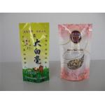 Food Grade Stand Up Aluminum Foil Plastic Bag For Tea Packaging With Zipper Top for sale