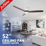 Solid Wood Ceiling Fan For Indoor 5 Speeds  Remote Control dc motor bedroom for sale