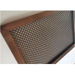 Surface Finish Architectural Wire Mesh , Rigid Woven Wire Mesh For Cabinet