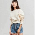 Soft Plain Crew Neck Sweatshirt Women Pullover Crew Sweatshirt for sale